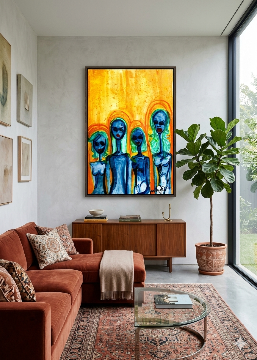 Vogue Framed Canvas Print