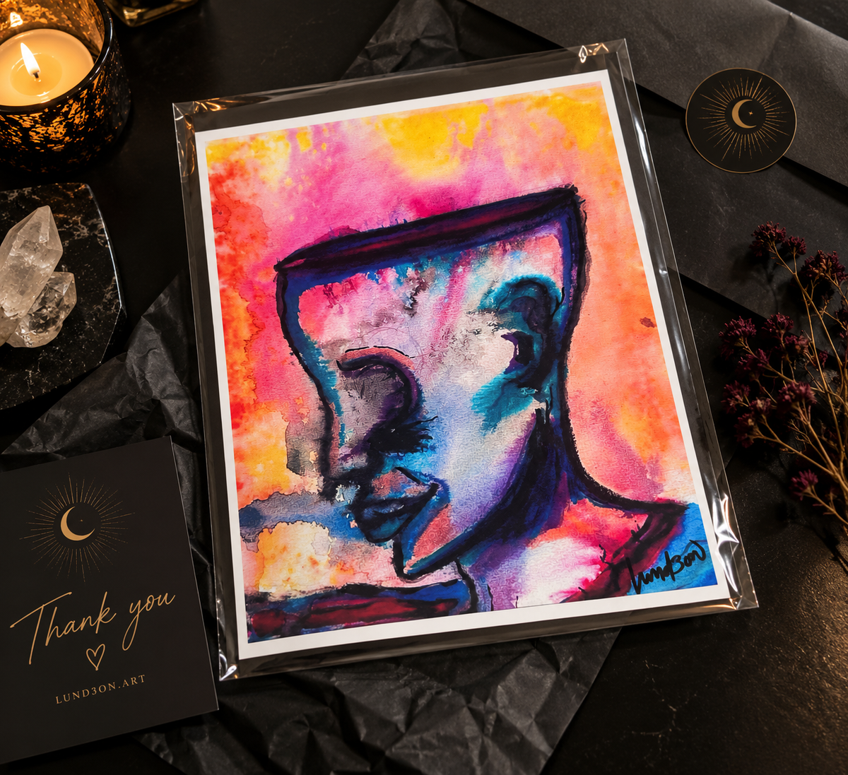 Thinker - 8.5” x 11” Semi-Gloss Print