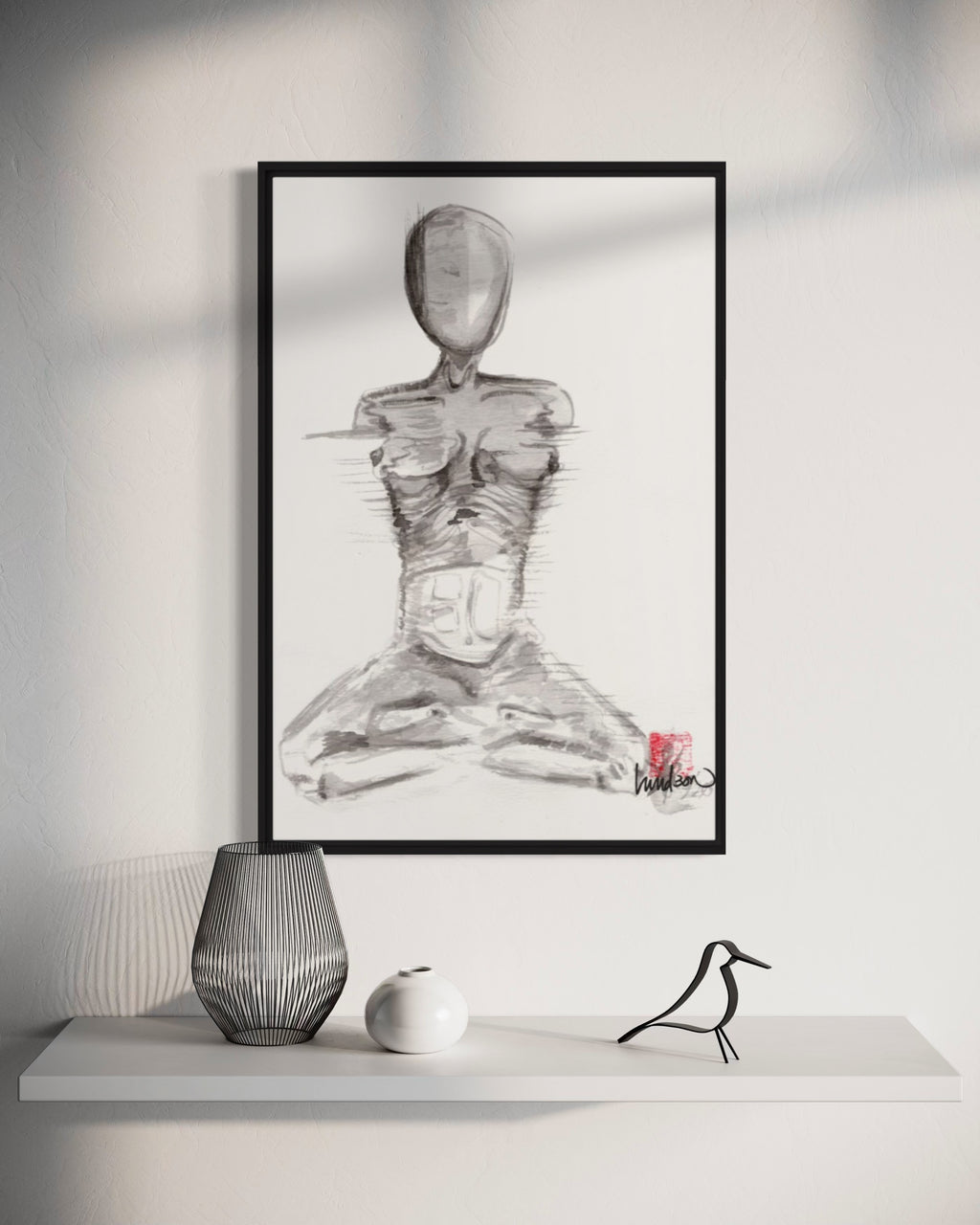 Skin - Framed Canvas Print