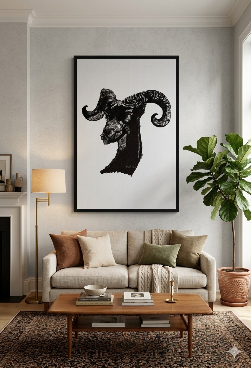 The GOAT Framed Canvas